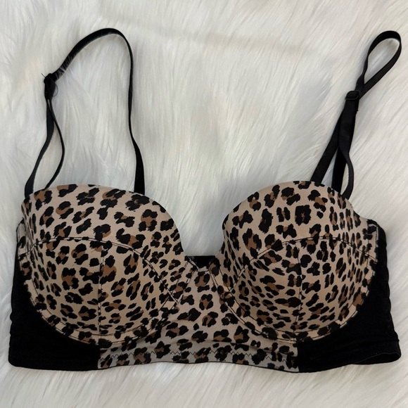 Charlotte Russe Other - Charlotte Russe Leopard Print McBling Push-up Bra 34C
